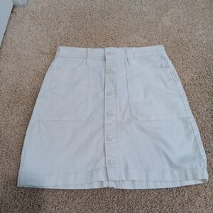 Kensie Jean Skirt White